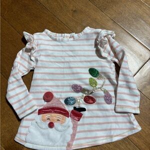 Mudpie shirt girls size 12-18 months Christmas